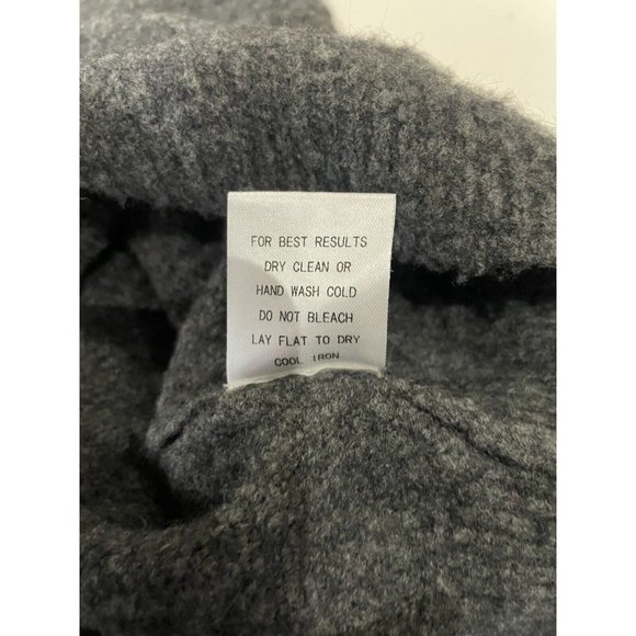 One Grey Day mercerized yak Wool Sweater metal ascent Sz M Anthropologie gray - Picture 11 of 15